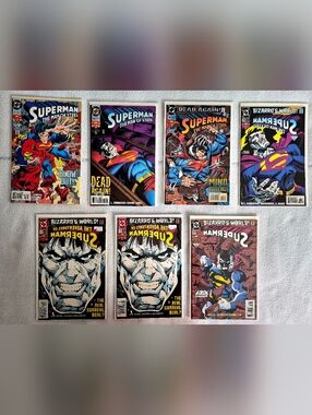Superman DC Comics 1993-95, M-NM, Lot of 7 issue # 27, 38, 40, 32, 510(2), 87